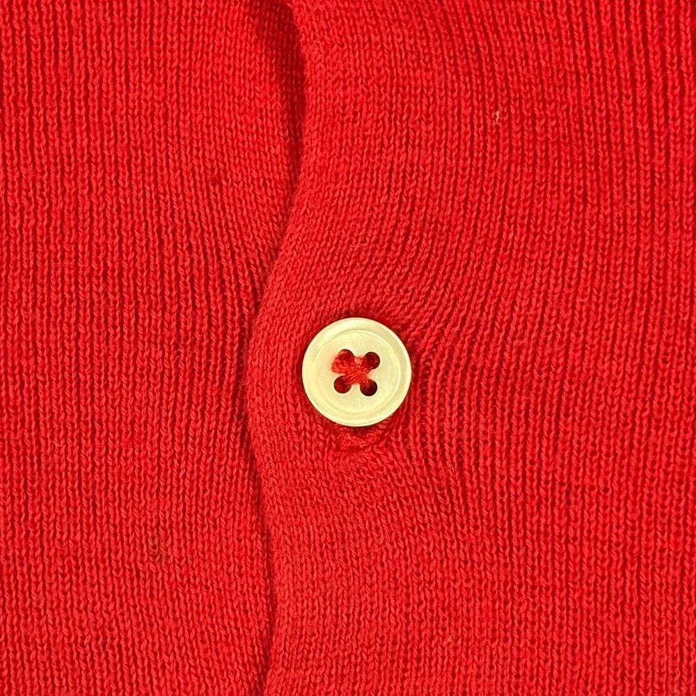 Vintage Polo Ralph Lauren Long Sleeve Polo Shirt‎ Mens M Red Pima Cotton 90s